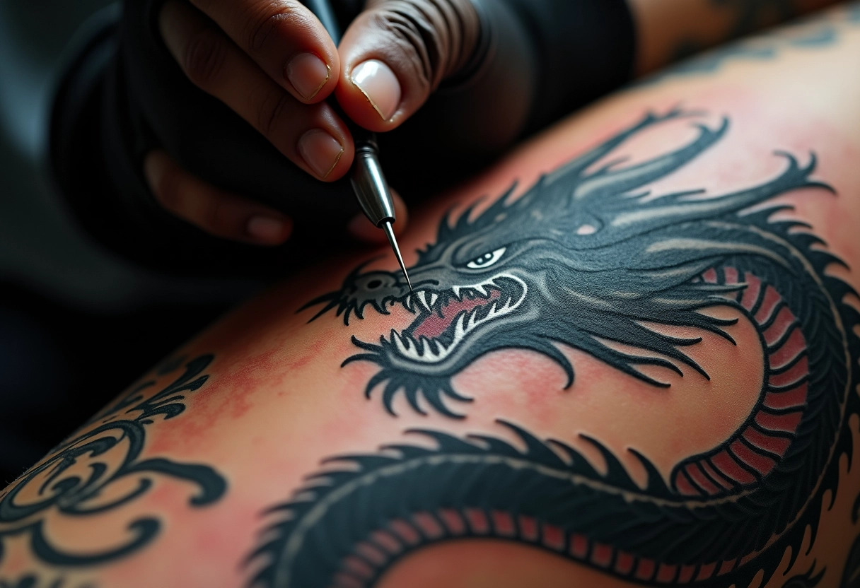 tatouage dragon